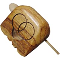 P Prettyia Bloque de Percusión Forma de Templo Tambores chinos Decoración para Hogar-Oficina - Tipo B- 12 x 12 cm
